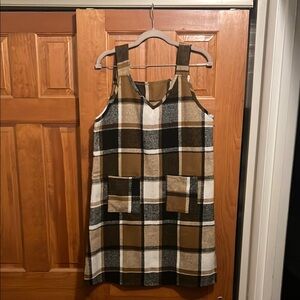 Plaid Sleeveless Dress